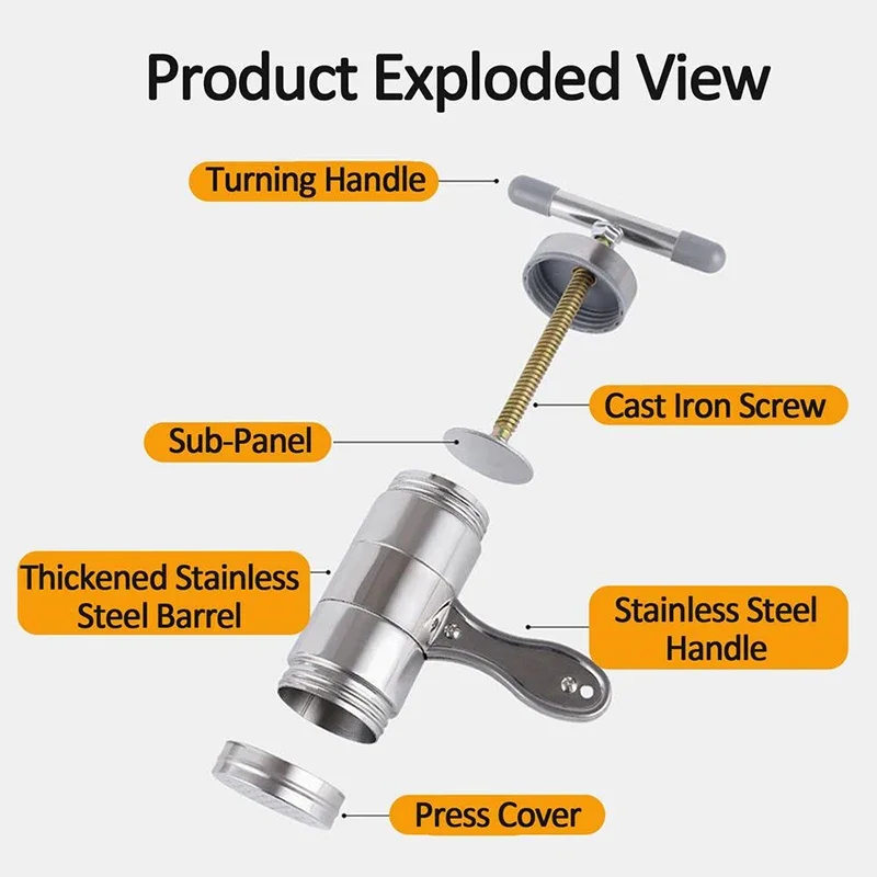 Household Manual Noodle Maker Stainless Steel Fresh Pasta Machine Small Noodle Press Pasta Roller Machine Kitchen Tools