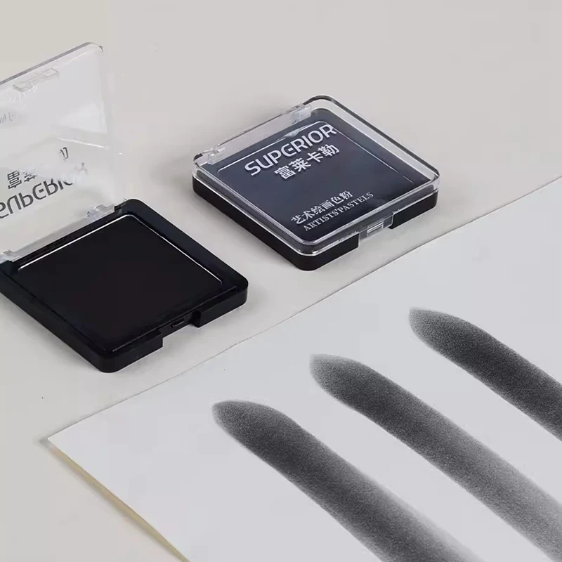 Drawing Powders 6 Colors Sketch Toner DRY WET Graphite Charcoal Powder Ultra Soft Carbon Powder Artists Pastels