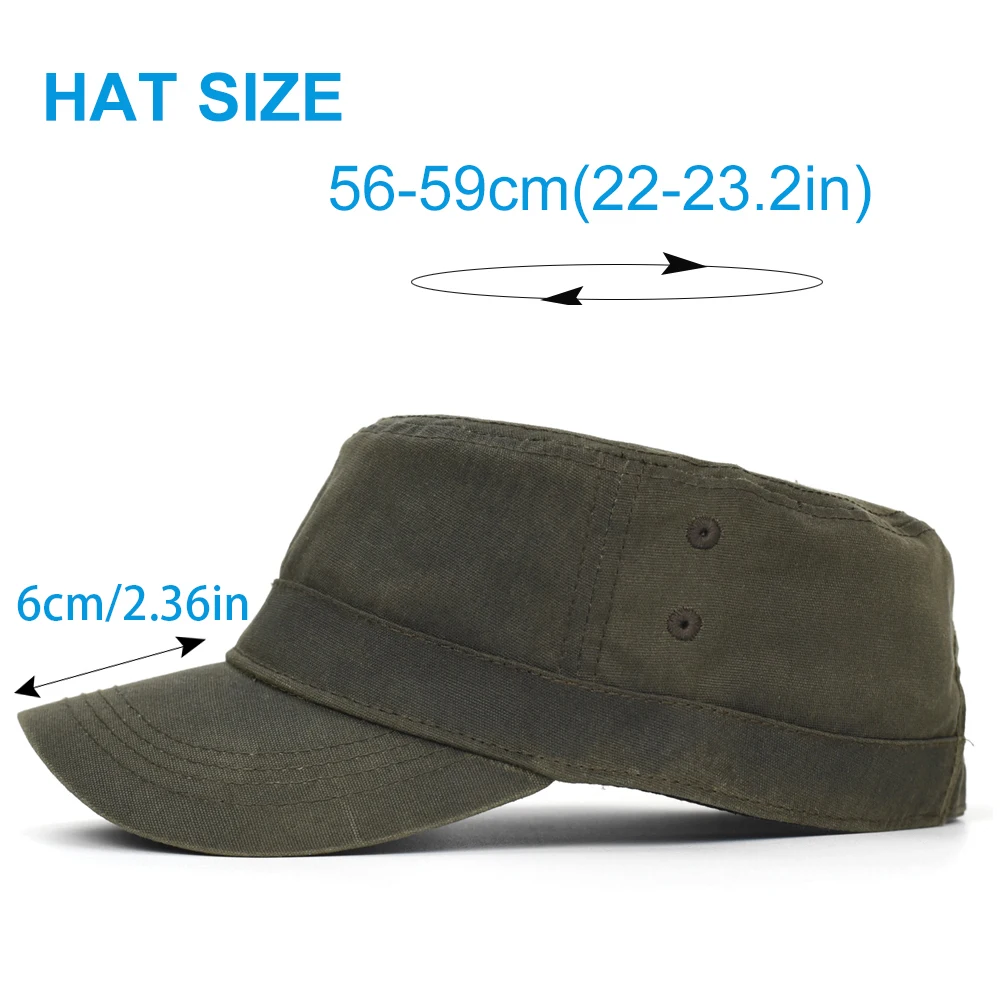 Gorras militares de algodón de lona encerada para las cuatro estaciones, gorra  militar de cadete impermeable para hombre, sombrero de copa plano Vintage  de diseño único - AliExpress, image size:1000x1000