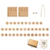 Montessori Kids Wooden Cognitive Ten Grid Number Counting Math Game Educational Toys For Kids Early Childhood Preschool Training 6