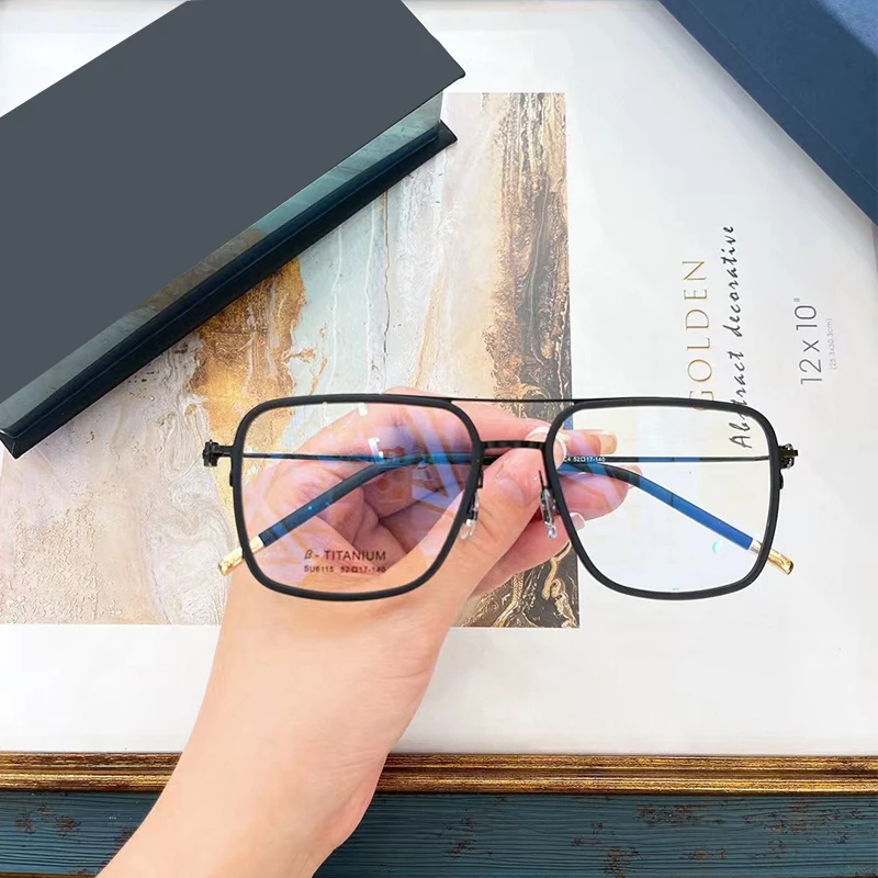 Gafas Cuadradas De Titanio Puro Para Hombre Y Mujer Lentes pticas gafas-cuadradas-de-titanio-puro-para-hombre-y-mujer-lentes-pticas