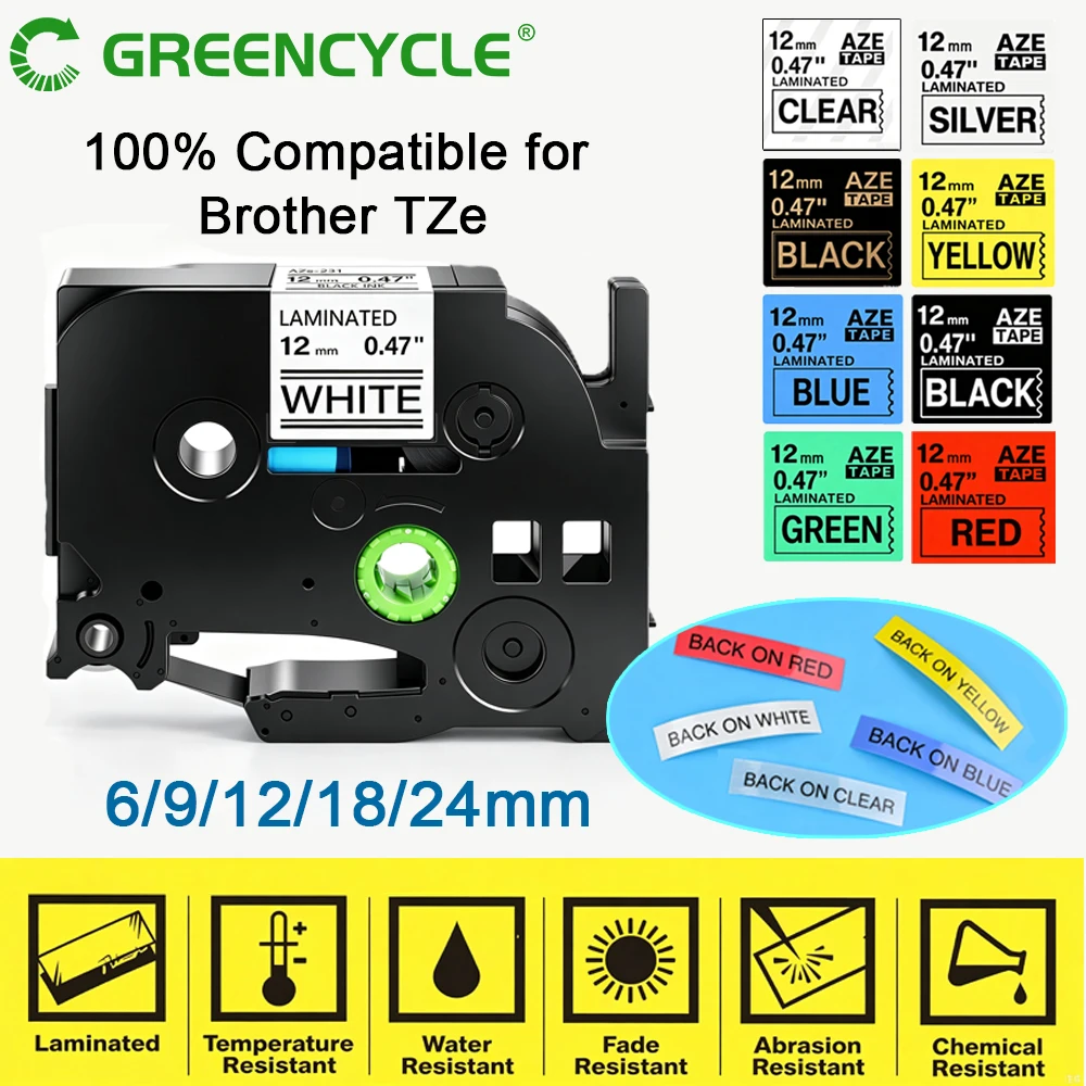 Versatile GREENCYCLE Multi-Width Label Tape