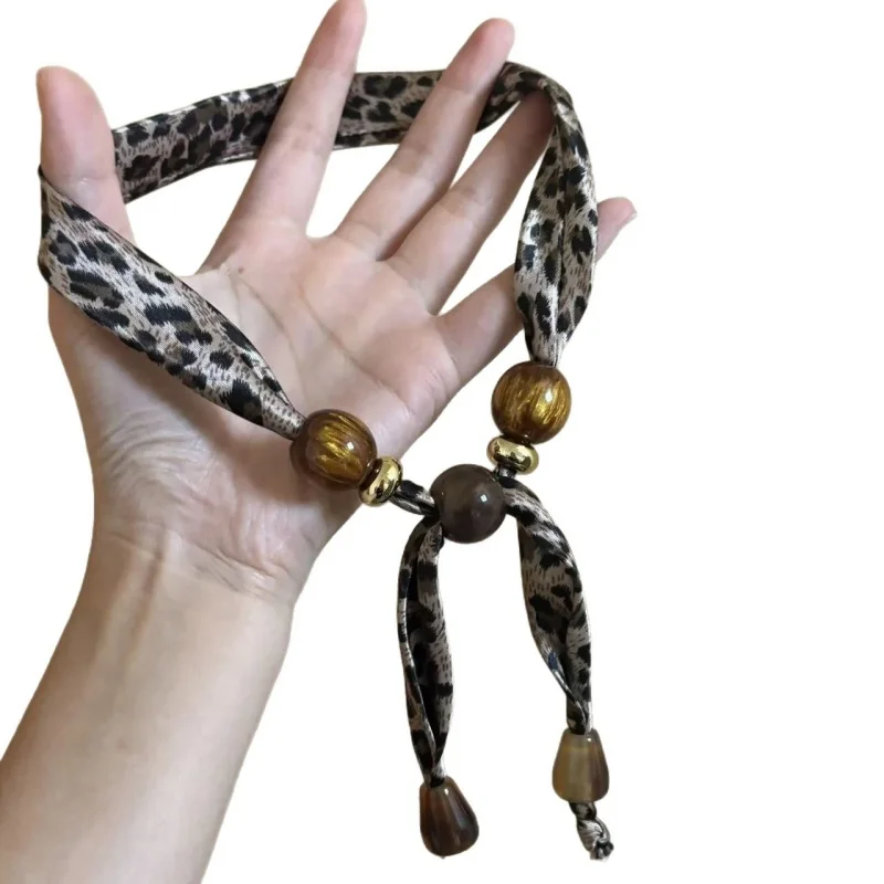 Fashion Elegant Silk Scarf Necklace With A Sense Of Premium Pendant Versatile Light Luxury Accessory - 6