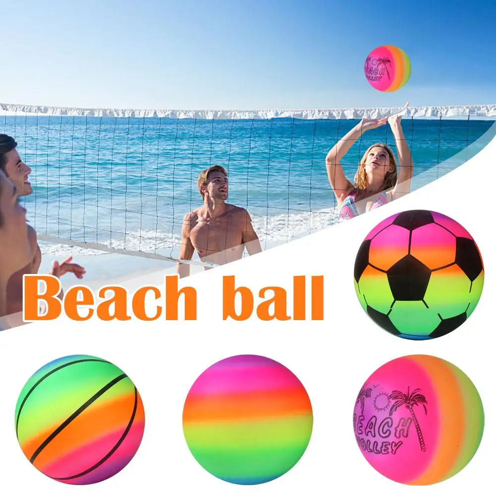 thumbnail image 2 of 5-Pack Inflatable Beach Volleyball Balls – Fun Pool Toys For Parties, Water Play, Outdoor Games & Summer Decor 2 of 9