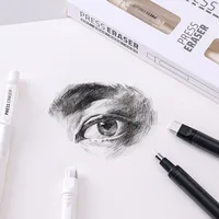 Push-Type Pencil Eraser For Manga Design Drawing Highlight Modeling Writing Painting Press Erasers School Stationery Gifts 5