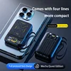 50000mAh Large Capacity Mech Wind Mobile Power Bank with 120W Fast Charging built-in cable, Suitable For iPhone Samsung Xiaomi 2