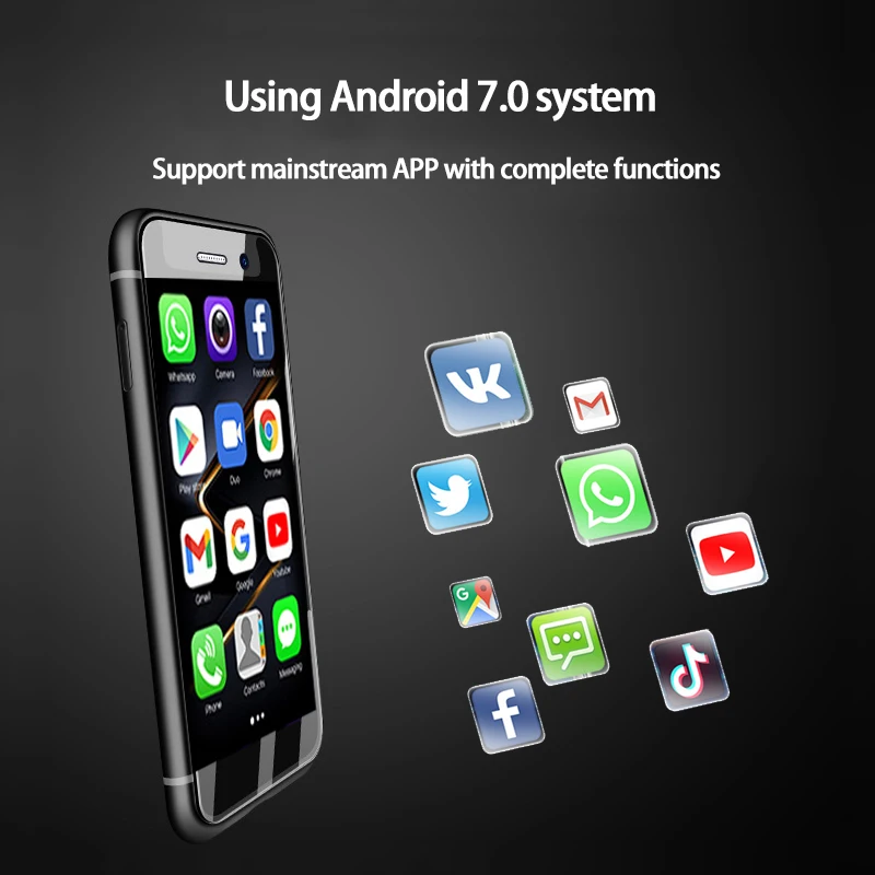 K15 Super Mini Smartphone 4G LTE Android 7.0 2GB RAM 32GB ROM 2.45'' Display Quad Core Google Play Small Mobile Phone VS S9X