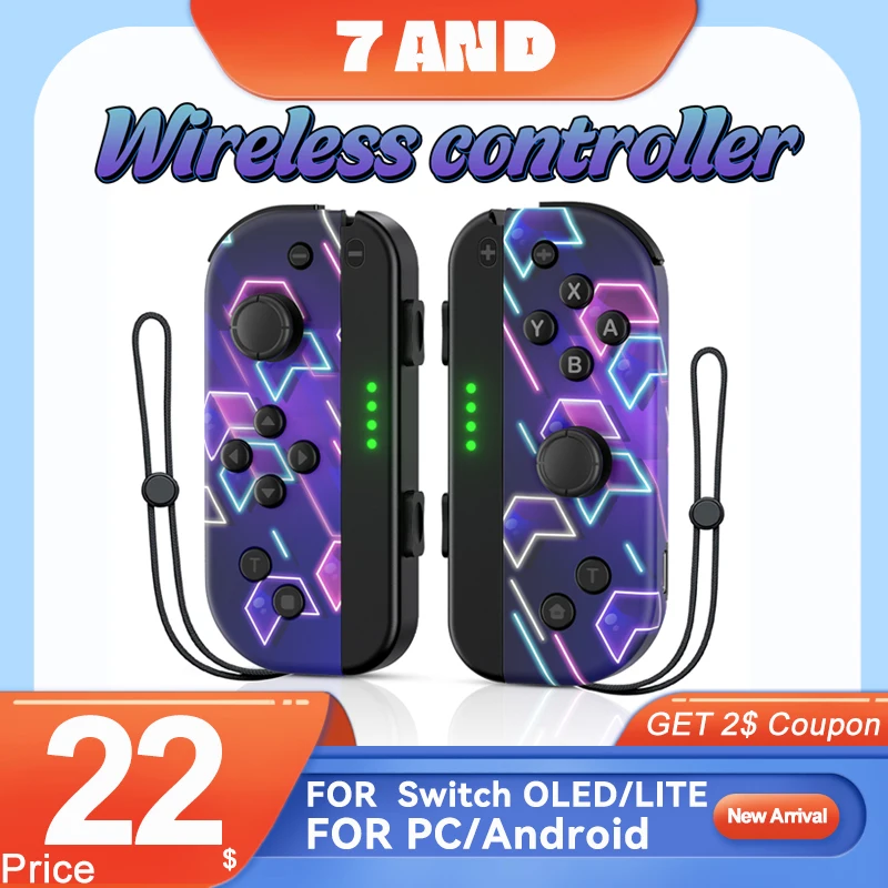 Joystick 3D Joypad Controller Per Gamepad Controller Di Gioco Wireless Per Switch Lite/Giroscopio Oled Motore A Doppia Vibrazione