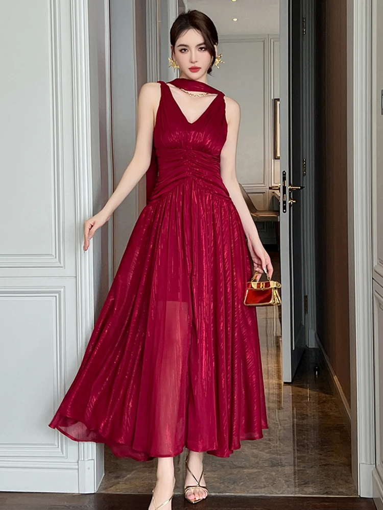 Why This Chiffon Dress in Red Is the Only One I Wore to My Cousin's Wedding