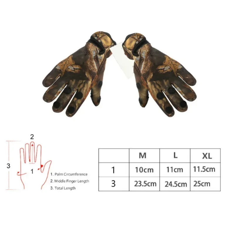 Fingerless Gloves Fishing Gloves Outdoor Winter Fishing Gloves Waterproof Mitten Three Fingers Cut Anti-slip Climbing Glove Hiking Camping Riding Gloves