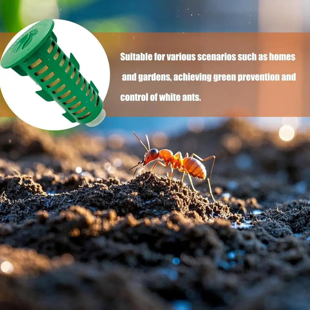 Description Picture 3 of itemPlastic Underground Termite Control Bait Rod Station Trap attract and monitor the device box termite Bait removal supplies