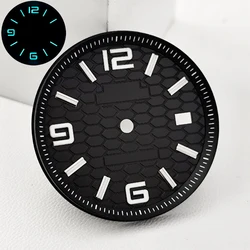 Premium Men's Watch Silver Case with Sapphire Dial and Full - Body Mirror Box - NH35 No logo (9 Black)