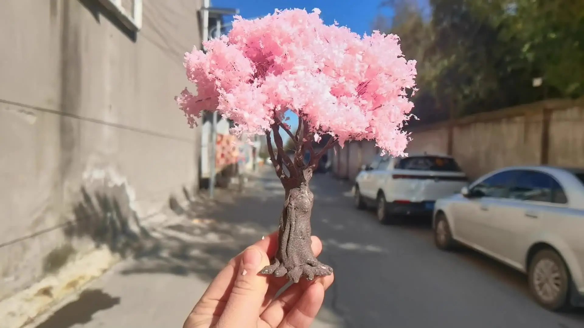 10/15cm Cherry Tree Model Japanese Ornaments Window Display