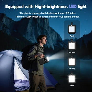 SBAOH Portable Powerstation 88.8Wh,Camping Power Station with 120W (peak 150W) AC Output,Power Solar Generator for Outdoor RV 6