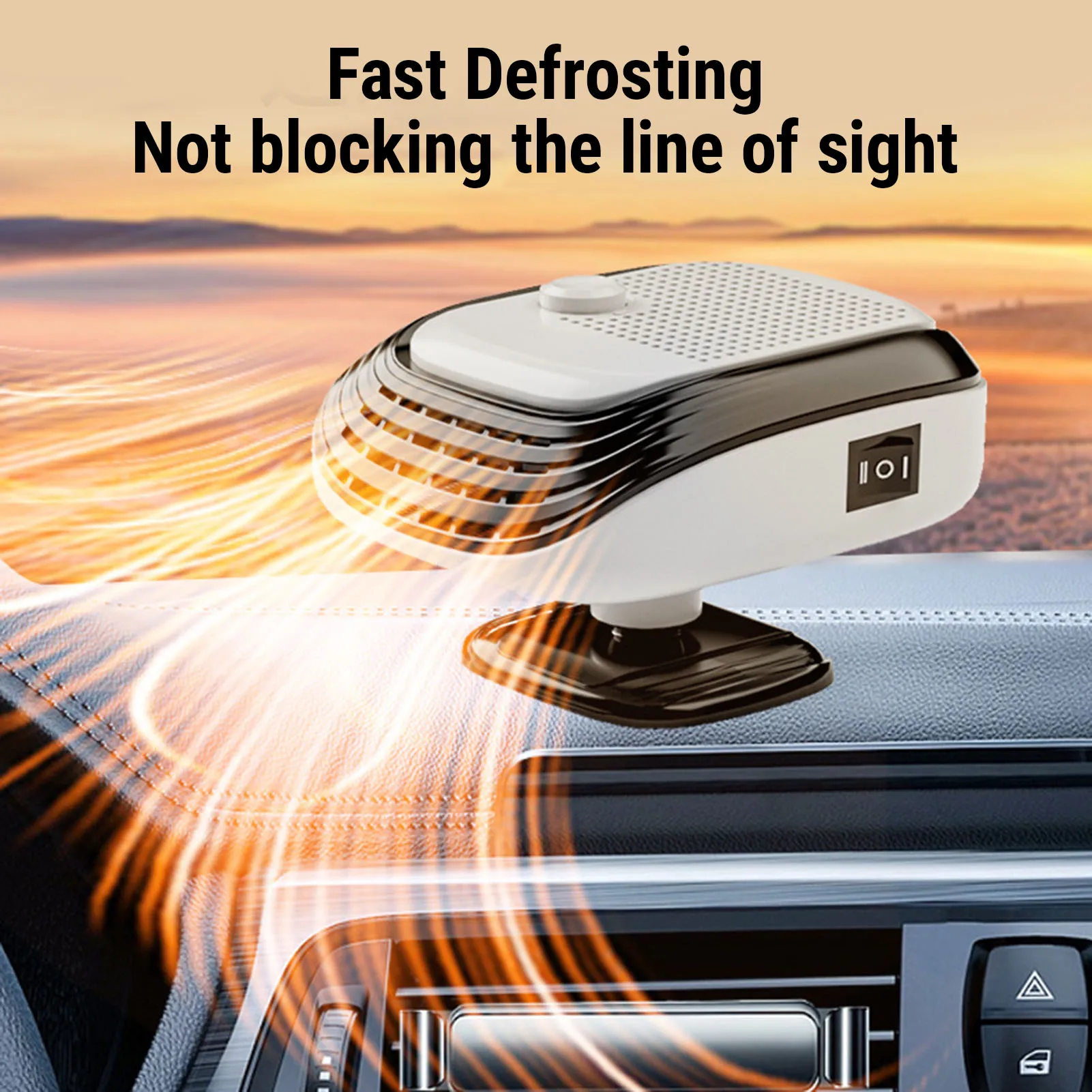 Car Heater 120W 360 Degree Rotatable Angle Adjustable Fast Heating Car  Defroster Defogger for Vehicle Car Heater