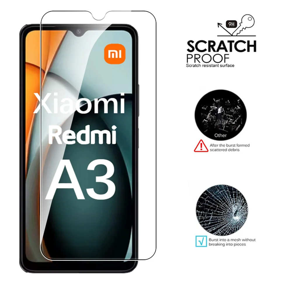 1-5 قطعة ل Xiaomi Redmi A3 الزجاج المقسى ل Redmi A...
