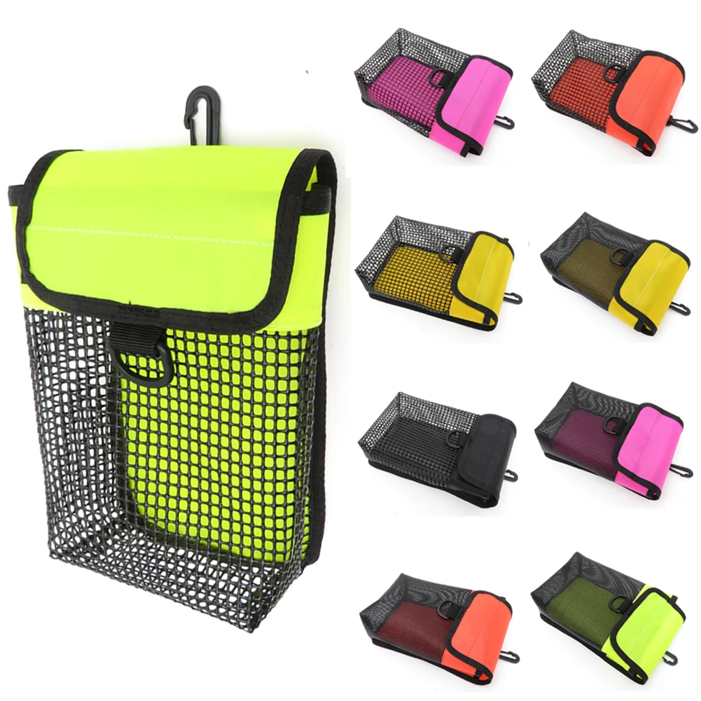

Scuba Dive Reel Snap And Safety Marker Buoy Holder Carry Mesh Bag Buoy Diver Safety Marker Buoy Mesh Carry Pouch