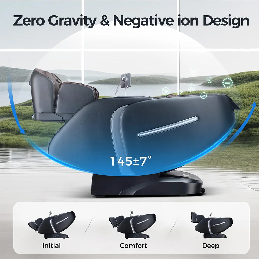 2 Year Warranty USA Local Delivery  4D Airbag Zero Gravity full body Massage Chair Home 3D Foot Roller Shiatsu Office Chair 6