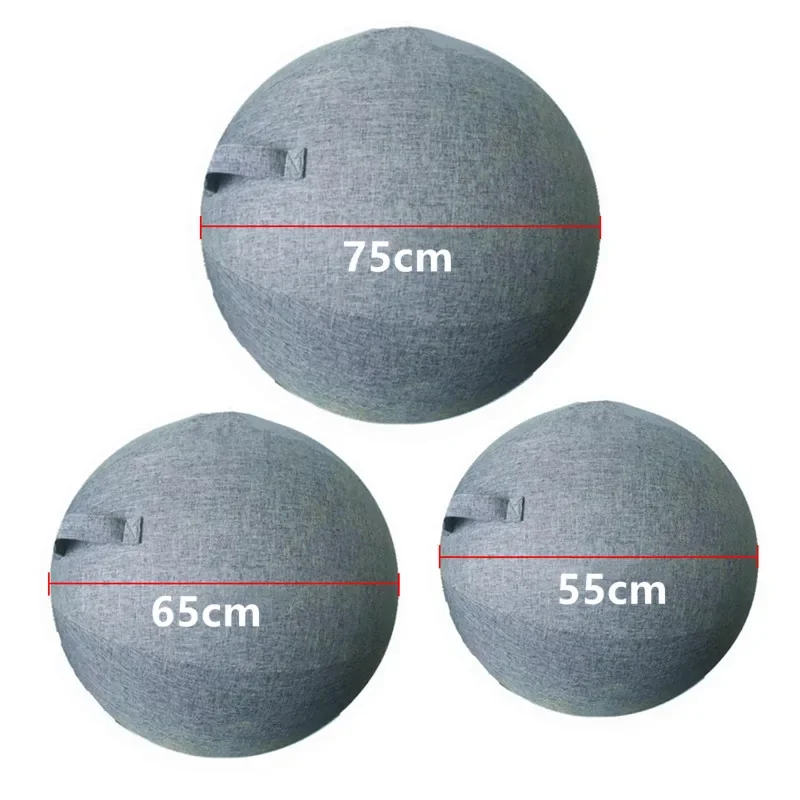 55-75cm Linen Yoga Ball Cover, Balance Ball Protector, Non-slip Fitness Cover, Gym Yoga Pilates, Fitness Bodybuilding Accessory, Yoga Ball