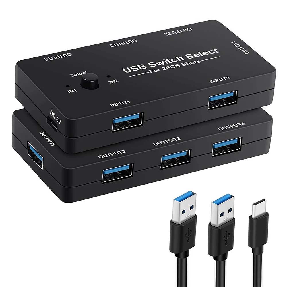 Usb kvm switch usb 2 0 switcher kvm switch para windows 10 pc teclado