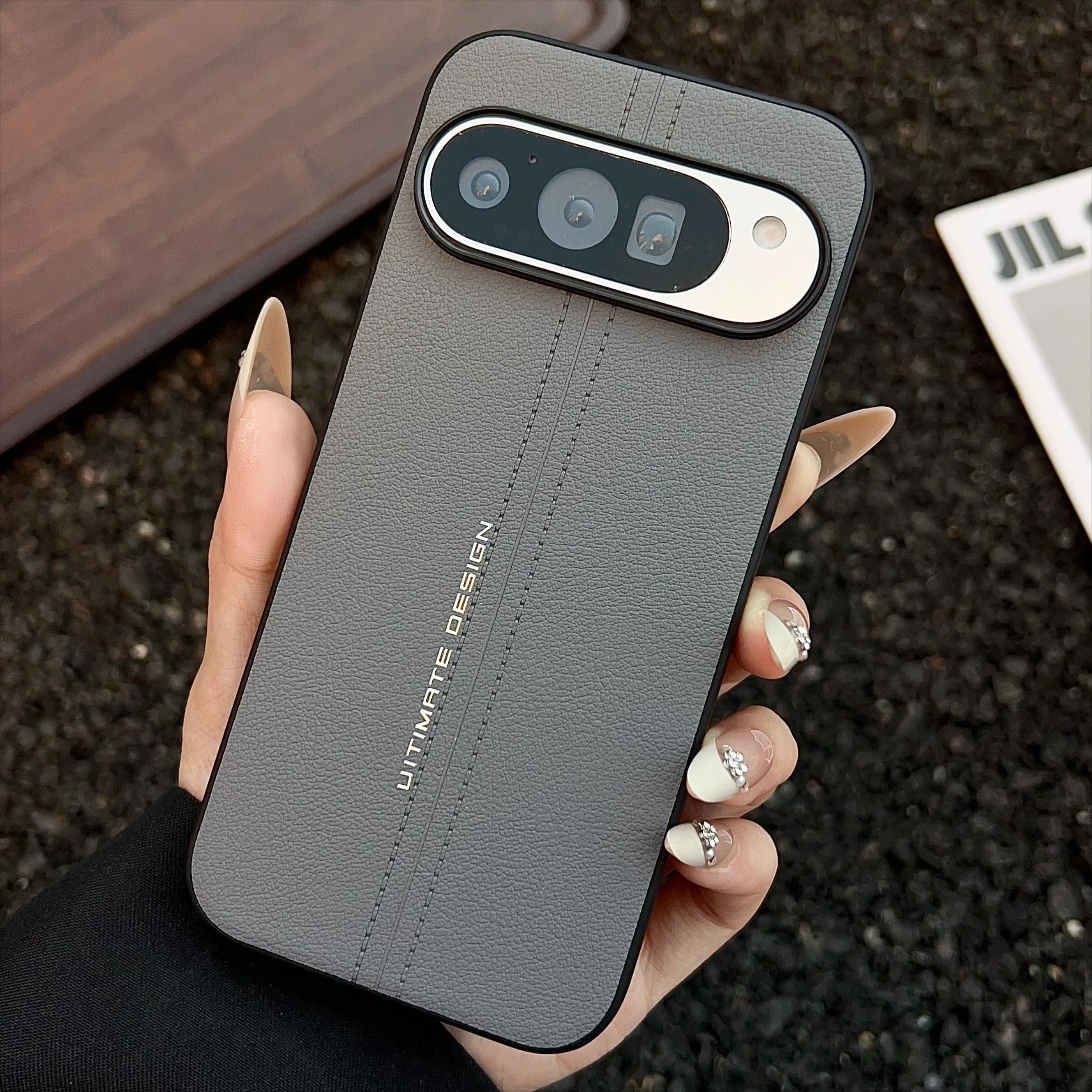 Luxury Premium Genuine Leather Shockproof Phone Case - Elegant PU+TPU Back Cover
