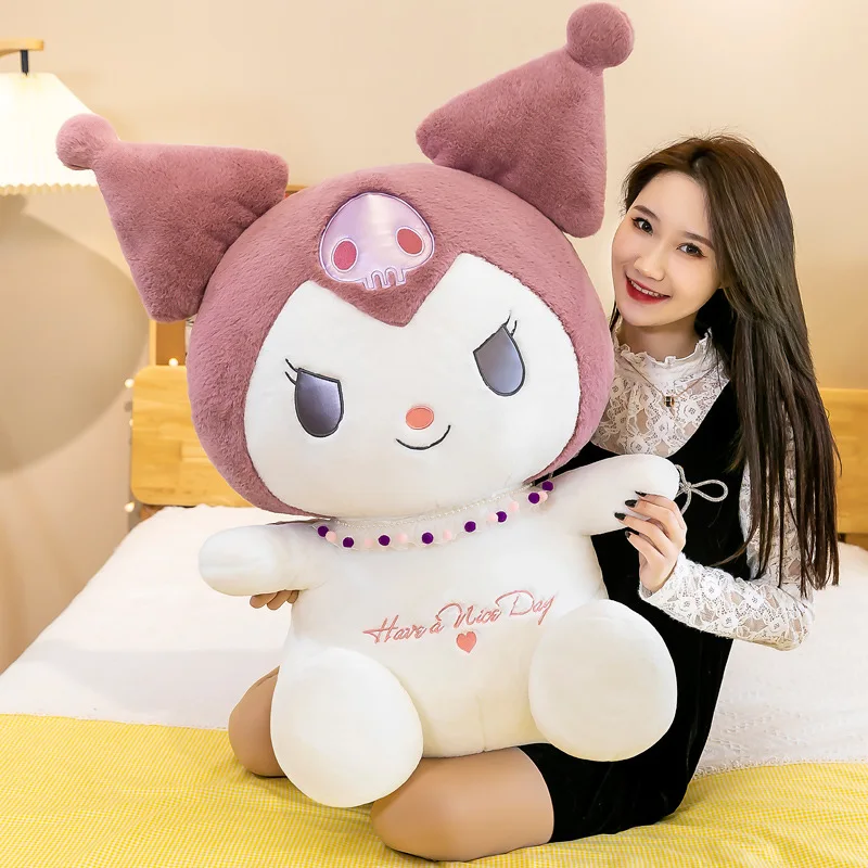 

40cm Kuromi Plush Toys Pillow Anime Stuffed Doll Anime Sofa Cushion Girl's Room Decoration Children Birthday Xmas Gift
