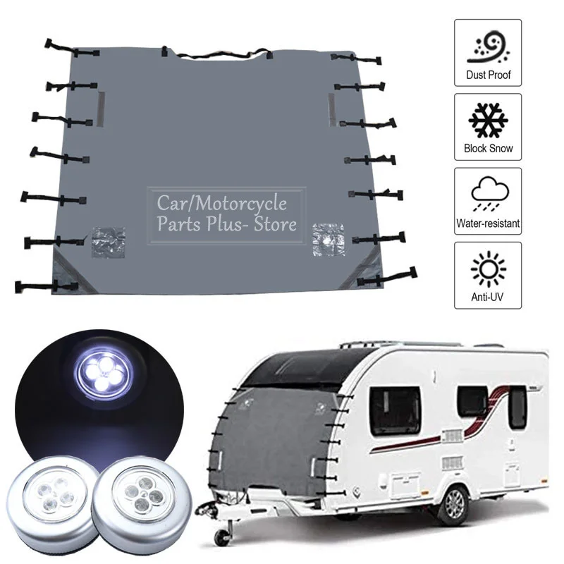 Car Accessories Front Towing Cover Protector Dustproof Reflective Strip Camper Trailer Caravan