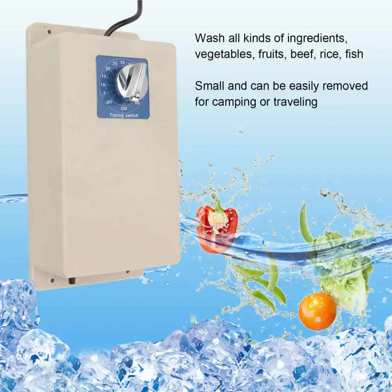 Portable  Generator  Fruit Vegetable Cleaner Purifier Washer Cleaning Machine for Meat Domestic Food 50w-150w 5