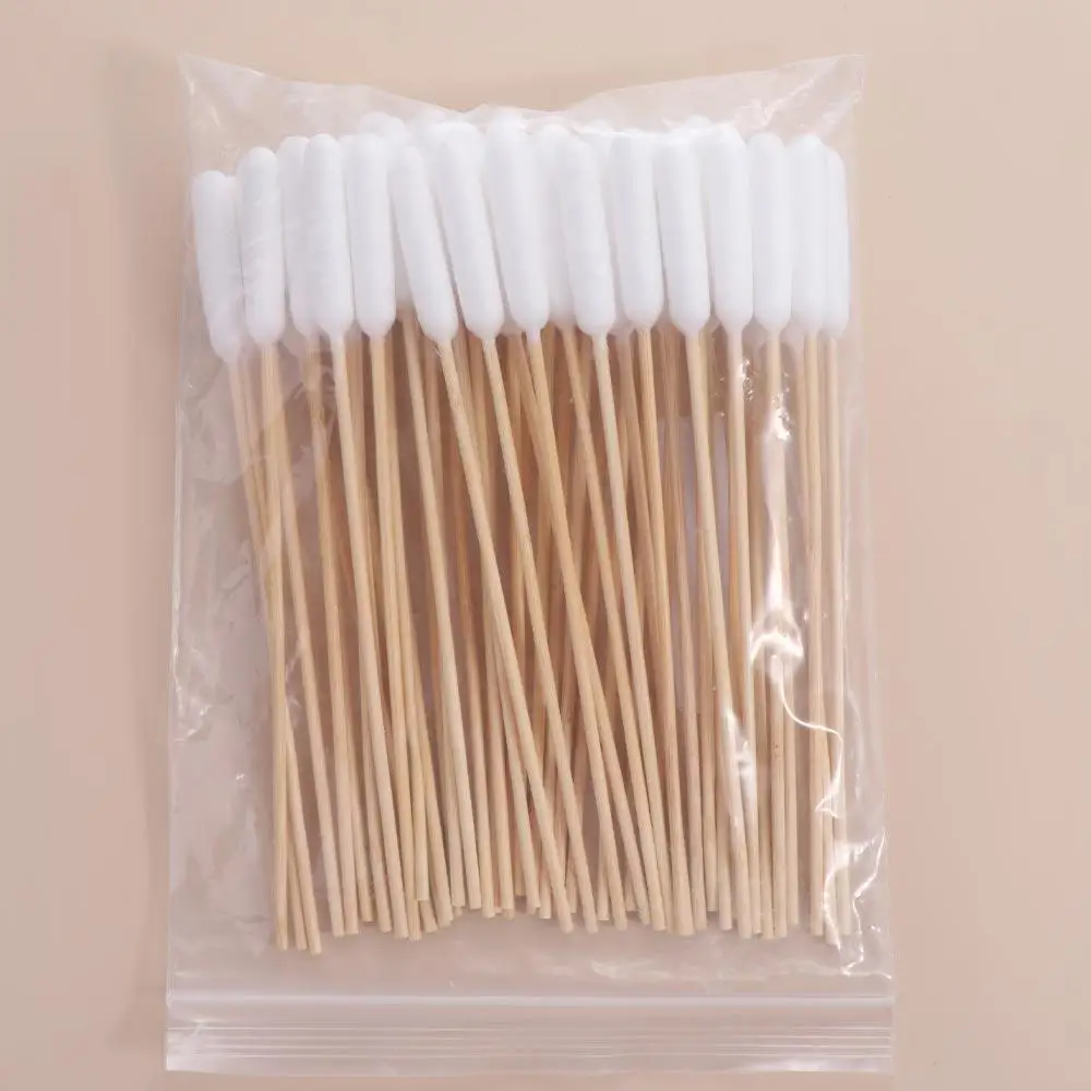 Dog Cotton Buds 50 Pcs Pet Ear Cleaning Cotton Swabs Long Multipurpose Sticks With Wood Handle For Cat Dog Removing Ear Wax