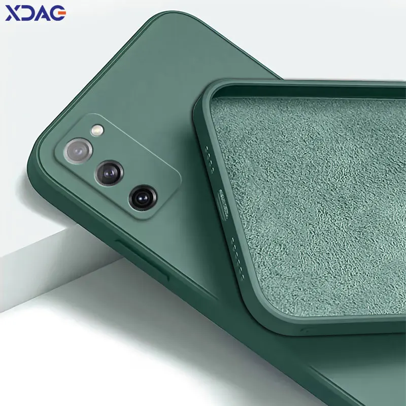 Premium Square Liquid Silicone Soft Protective Shockproof Phone Case - Enhanced Grip and Durability
