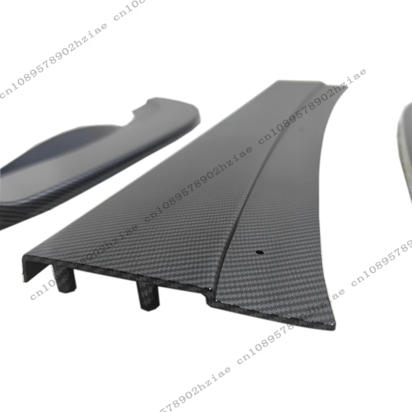 폭스 바겐 골프 6 MK6 R R20 2008-2013 용 앞 범퍼 스플리터 립 블랙 튜닝은 자동차의 전체 공격성을 증가시킵니다.