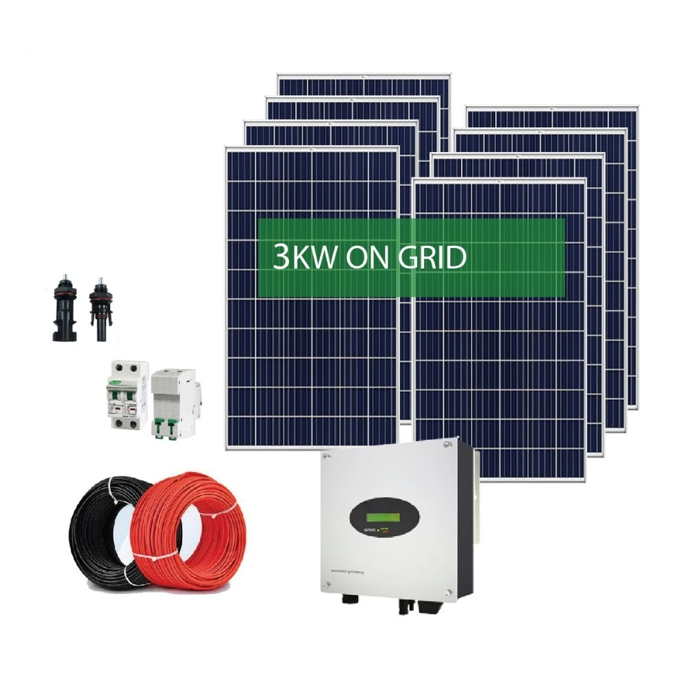 Pannello Completo Della Centrale Elettrica Del Corredo Dei Sistemi Solari 3Kw Per La Casa