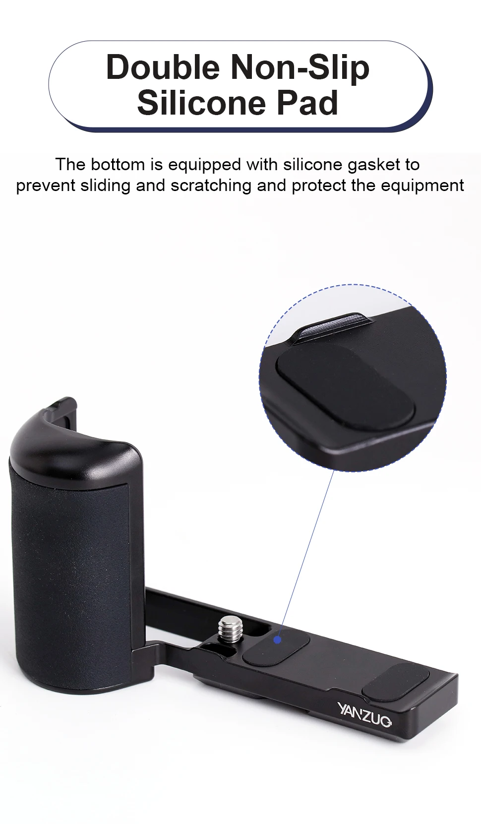 Aluminum Alloy Base Camera Handle for Ricoh GR3 GRIIIX Camera Grip Quick Install