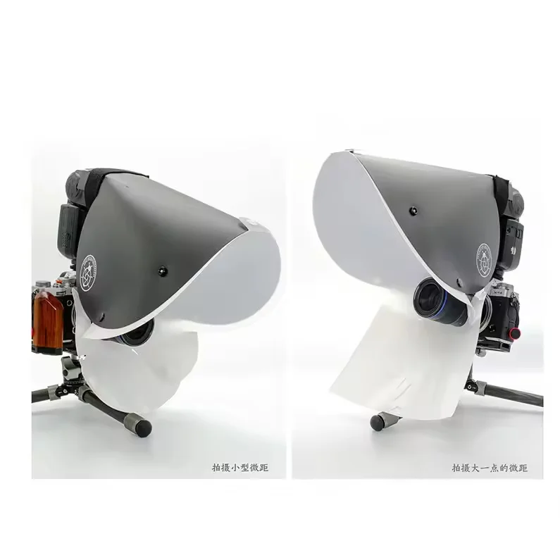 Camera flash diffuser Guage universal hoof cover softbox S/M/L size for macro lens shooting