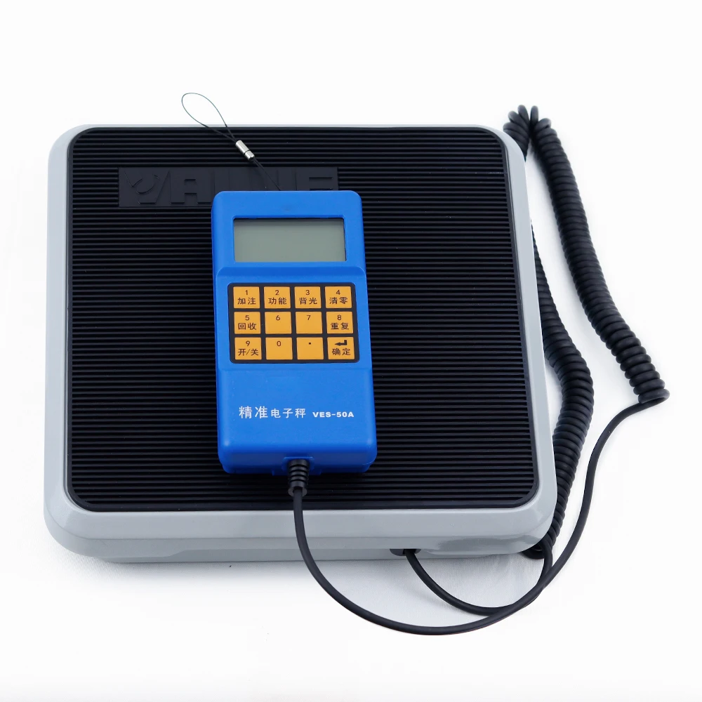 VES-50A/100B Manual Refrigerant Recovery Electronic Balance High-Precision Metal