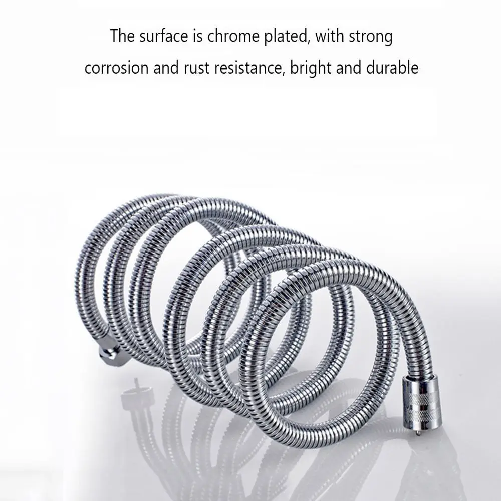 Bathroom Shower Head Hose Stainless Steel Copper Core Shower Head Tube Plumbing Hose 1Pc