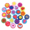 23 Pcs Eva Graffiti Stamp Kids Stamper Paint Sponge Brush Painting Stamper Double-Side Ink for Kids Sponges Child 1