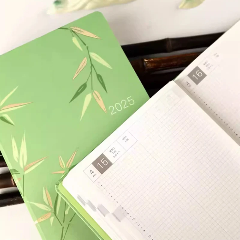 Notebook Diary Journal Kinbor 2025 Whole Year A6 A5 Journal Planner Daily Calendar Time Organizer Goals Setting