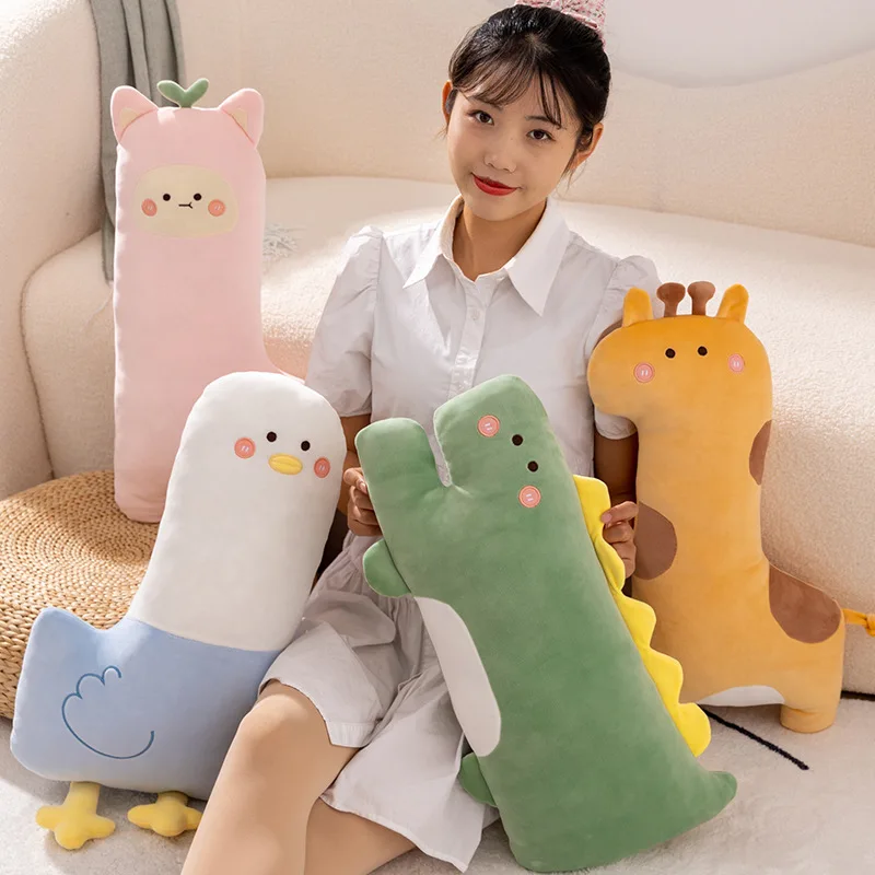

Cute Cartoon Toy Sleeping Doll Plush Pillow Cushion Animal Crocodile Giraffe Seabird Alpaca Home Decotation Soft Hand Feeling