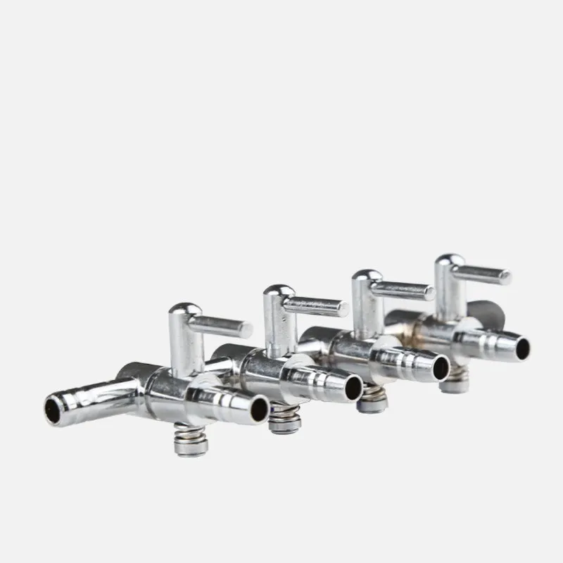 1-8 Way Aquarium Air Splitter Valve Fish Tank Air Pump Flow Splitter Distributor Pump Valve Tap Lever Control Switch Valve 5