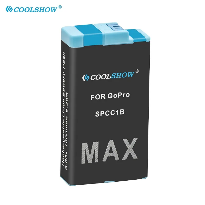 Coolshow pro Staň se profesionálem maxi baterie nabíječka 1600mah pro Staň se profesionálem maxi 360 akumulátory akce kamera příslušenství
