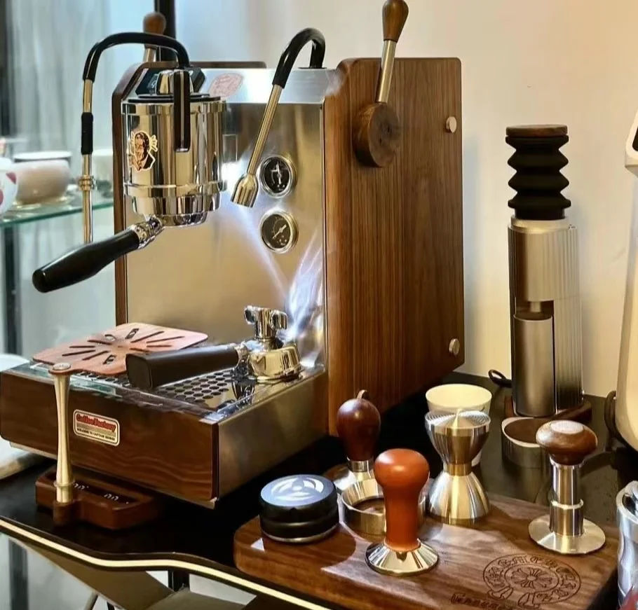 2024 Latest Commercial Household Small Semi-automatic Coffee Machine Espresso 5