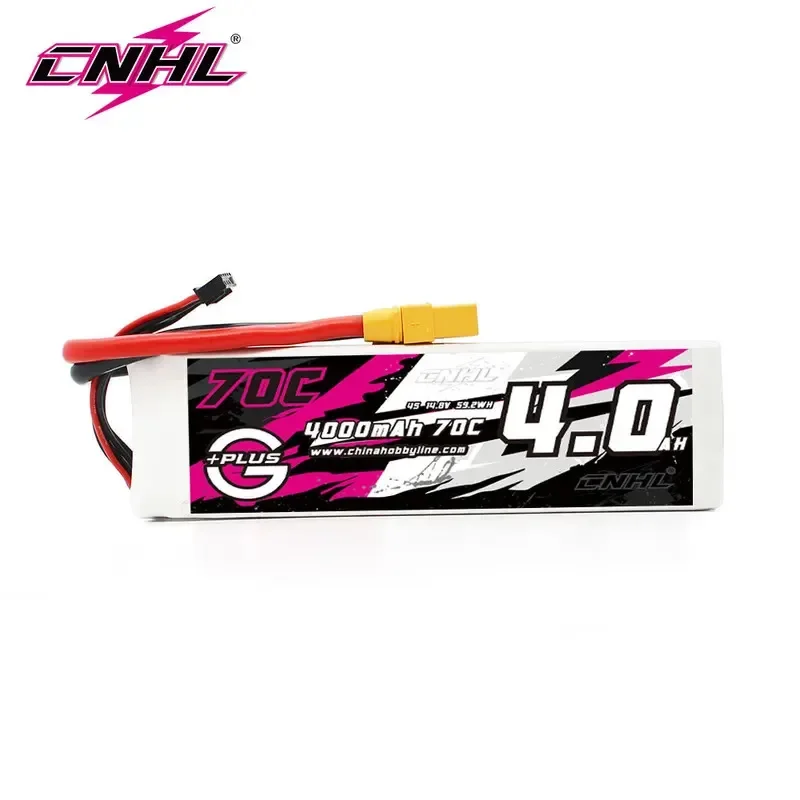 Batterie Lipo CNHL 4000mAh 70C 3S/4S XT90 pour RC