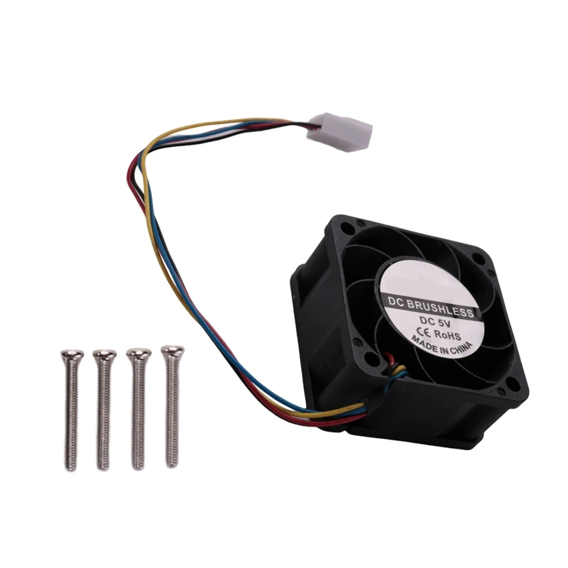 Jetson Nano Cooling Fan 5V 4PIN Reverse-Proof PWM Speed Adjustment Strong Cooling Air