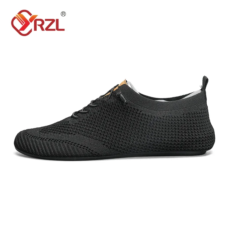 YRZL Men's Summer Mesh Thin Bottom New Style Breathable Non-Slip Casual Walking Slippers Lightweight Driving Shoes for Men 3