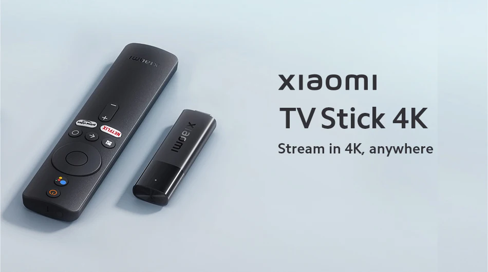 Global Version Xiaomi TV Stick 4K Android 11 Portable TV Dongle 2GB RAM 8GB ROM Dolby Vision DTS Surround Sound Google Assistant