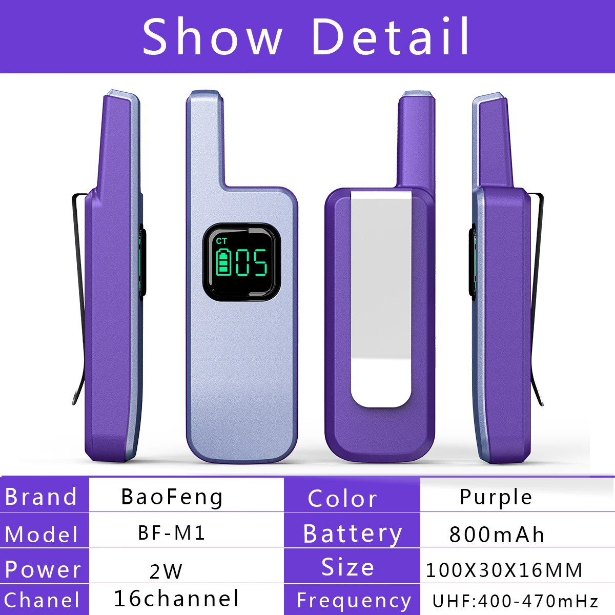 Рисунок 3 - Портативная мини-рация Baofeng M1/M2