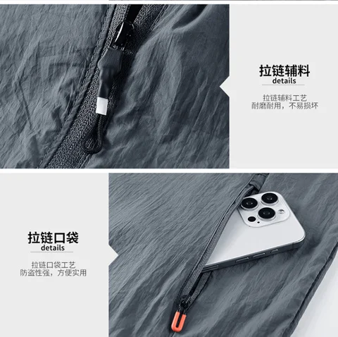 Jacket Mens Spring autumn New men sun protection coat jacket Solid color hooded Jackets casual coat Men's business coats 2318