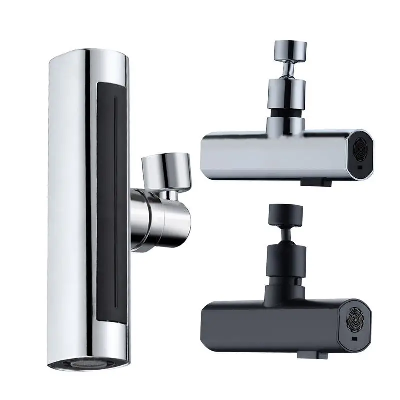 

3 in 1 360 Degree Kitchen Faucet Deck Mounted Mixers Tap Kitchen Faucet Waterfall with Multi-Function Pull-Down Sprayers