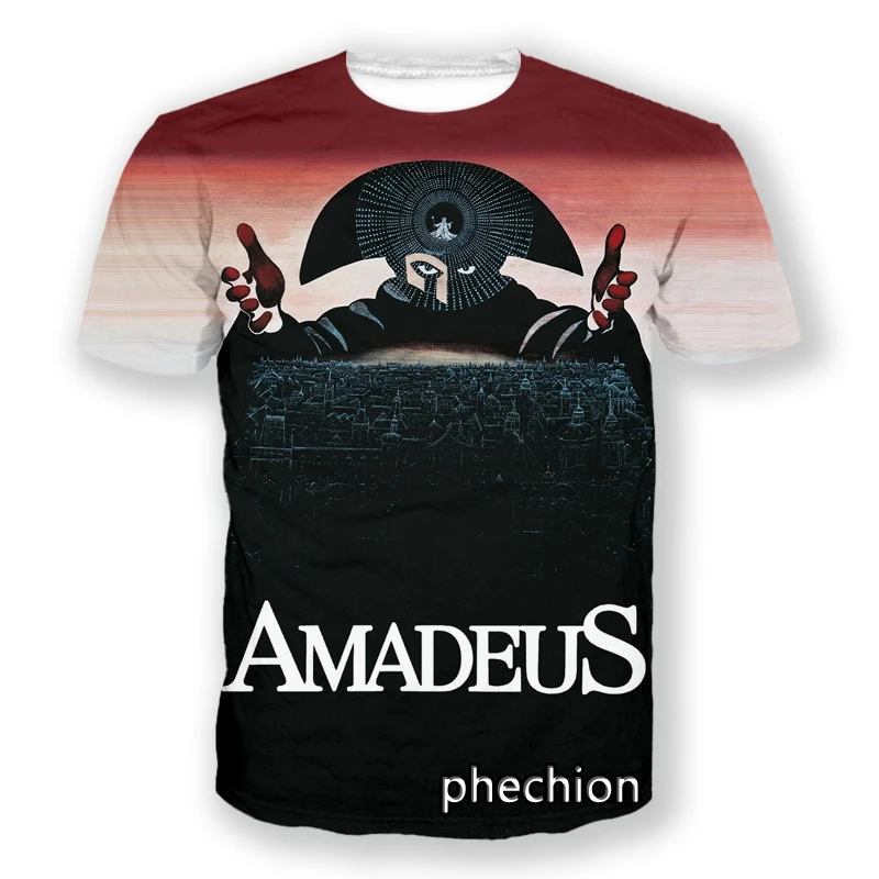 

phechion AMADEUS 3D Print Men T Shirt Hip Hop Women T Shirt Unisex Fashion Clothing Top Suppliers for Drop Shipper A272
